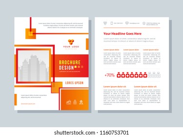 Annual report, business broshure, flyer, magazine abstract background, red cover, size template a4. Corporate presentation, banner, color book