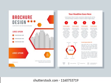 Annual report, business broshure, flyer, magazine abstract background, red cover, size template a4. Corporate presentation, banner, color book