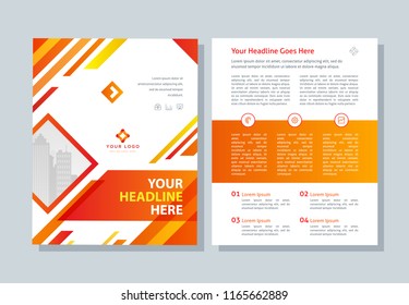 Annual report, business broshure, flyer, magazine abstract background, red cover, size template a4. Corporate presentation, banner, color book