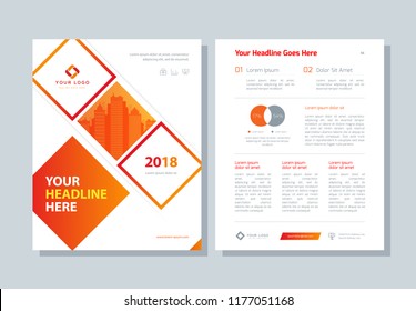 Annual Report, Business Broshure, Flyer, Magazine Abstract Background, Red Cover, Size Template A4. Corporate Presentation, Banner, Color Book