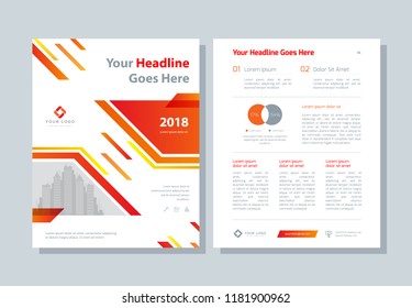 Annual Report, Business Broshure, Flyer, Magazine Abstract Background, Red Cover, Size Template A4. Corporate Presentation, Banner, Color Book