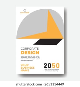 Annual report or business flyer poster template design