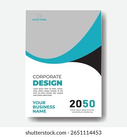 Annual report or business flyer poster template design