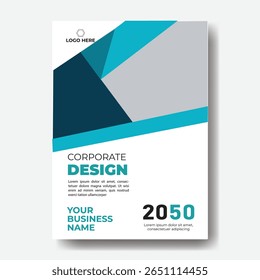 Annual report or business flyer poster template design