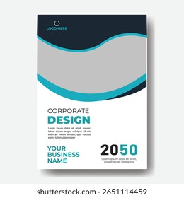 Annual report or business flyer poster template design