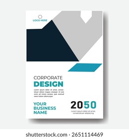 Annual report or business flyer poster template design