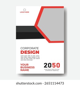 Annual report or business flyer poster template design