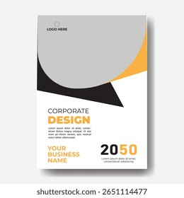 Annual report or business flyer poster template design