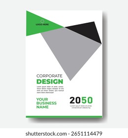 Annual report or business flyer poster template design