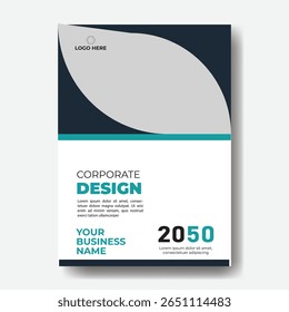 Annual report or business flyer poster template design