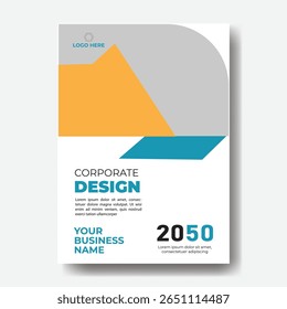 Annual report or business flyer poster template design