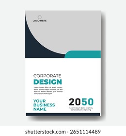 Annual report or business flyer poster template design