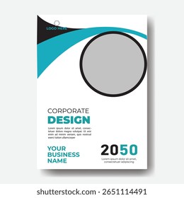 Annual report or business flyer poster template design