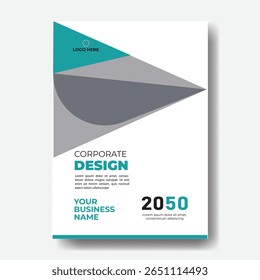 Projeto de modelo de cartaz de relatório anual ou folheto de negócios