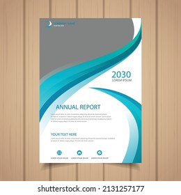Annual report business flyer template design