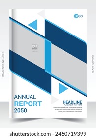 Annual report or business flyer template design