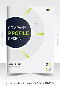 Annual report or business flyer template design