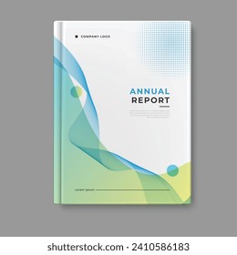 annual report business template cover design
