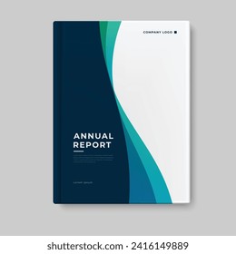 annual report business template cover design vector eps 10