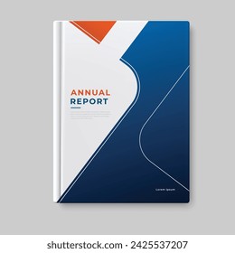 annual report business template cover design vector eps10