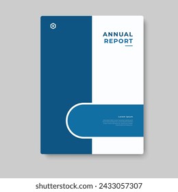 annual report business template cover design vector eps10