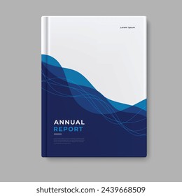 annual report business template cover design vector eps 10