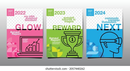 annual report, business, template layout design, cover book