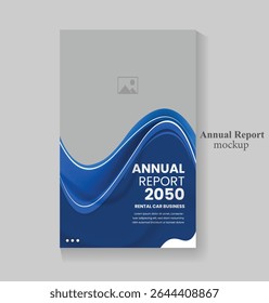  Informe anual de la Plantilla de diseño de automóviles en A4. Folleto, Revista, Póster, Presentación de Negocios, Cartera, Flyer, Anuncio, Sitio web