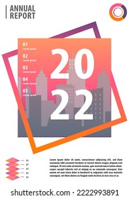 annual report city vector design illustration