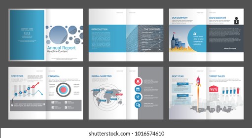 Annual Report For Company Profile & Advertising Agency Brochure, Suitable For Professional Introduction Of The Business And Aims To Inform The Audience About Its Products And Services.