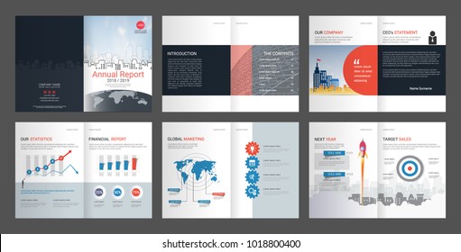 Annual Report For Company Profile & Advertising Agency Brochure, Suitable For Professional Introduction Of The Business And Aims To Inform The Audience About Its Products And Services.