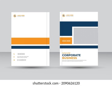 Annual report and company profile cover or booklet cover, Leaflet presentation, or identity cover  design