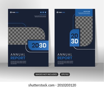 Annual report corporate business flyer design template