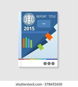 annual report cover 2015 book corporate document infographic 