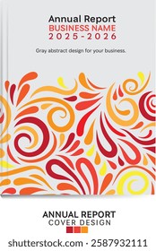 Annual report cover abstract design