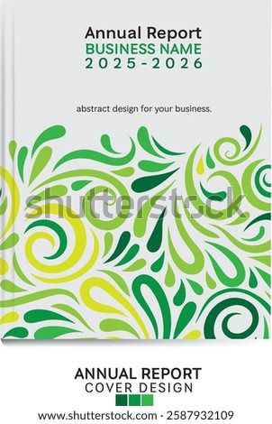Annual report cover abstract design