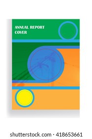 Annual Report Cover. Abstract Magazine, Book Cover. Vector