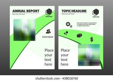 Annual report cover, book cover, business flyer, organize report