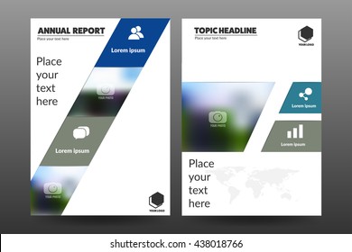 Annual report cover, book cover, business flyer, organize report