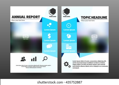 Annual report cover, bookcover, business flyer, organize report