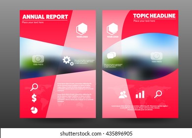 Annual report cover, bookcover, business flyer, organize report