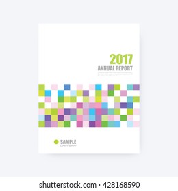 Annual report cover, brochure template