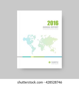 Annual report cover, brochure template