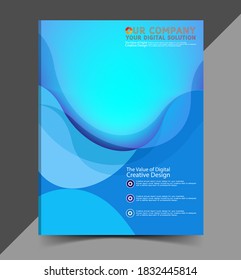 Annual report cover Business background design