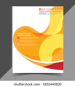 Annual report cover Business background design