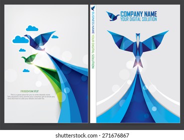 Annual report cover business design