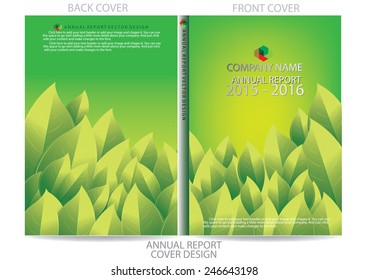 Annual report cover design