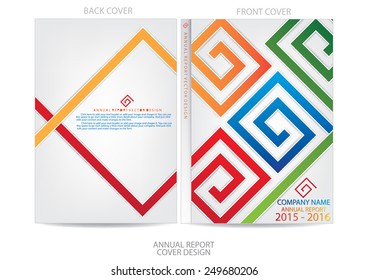 Annual report cover design
