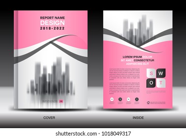 Annual report cover design, brochure flyer template, business advertisement, company profile, magazine ads, leaflet, book, catalog, infographics vector layout in A4 size