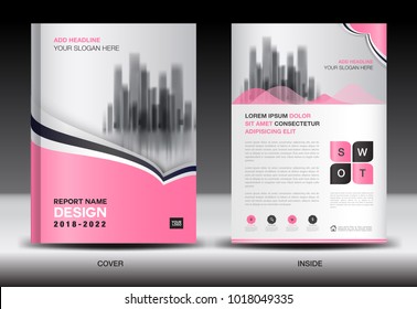 Annual report cover design, brochure flyer template, business advertisement, company profile, magazine ads, leaflet, book, catalog, infographics vector layout in A4 size